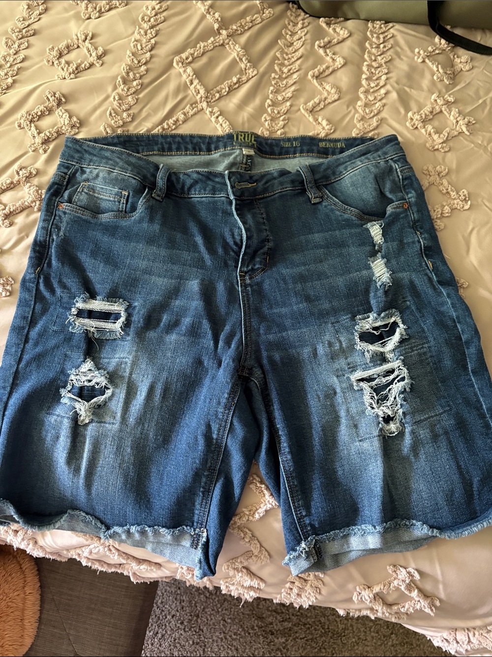 True Craft Blue Denim Waistband with Yellow Logo